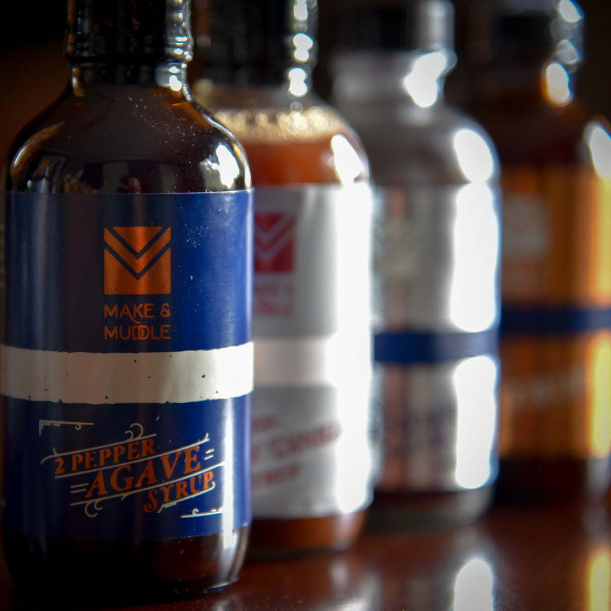 2 Pepper Agave Syrup Cocktail Mixer Make & Muddle