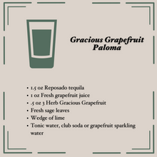 Load image into Gallery viewer, 3 Herb Gracious Grapefruit Syrup